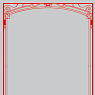 Character Sleeve Protector [Pattern of the World] [Gothical Red] (Card Sleeve)