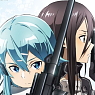 Sword Art Online II Bathroom Poster Kirito & Sinon (Anime Toy)