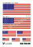 U.S. Flag (Print on Plastic Sheet) (Plastic model)