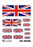 United Kingdom Flag (Print on Plastic Sheet) (Plastic model)