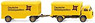 (HO) MAN Truck with Furniture Transport Trailer `DMS` (Model Train)