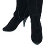 AZO2 Knee-high Suede Boots (Black) (Fashion Doll)
