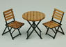 1/24 Iron Garden Table & Chair (Craft Kit) (Accessory)