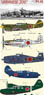 「日本の動物園パートIII」 捕獲された連合軍機10種類 (P-40E x5、P-40K x 1、SB2C x 1、F6F-5 x 1、P-51C x 1、G-21 グース x 1) (デカール)