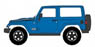 2014 Jeep Wrangler - Polar Limited Edition - Hydro Blue (ミニカー)