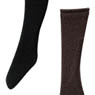 Picco D knee-high socks A Set (Black & Brown) (Fashion Doll)