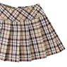 PNS Side Button Pleats Skirt (Beige Check) (Fashion Doll)