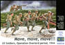 U.S. Infantry Assault Scene , Machinegun Team 1944 (7 figures) (Plastic model)