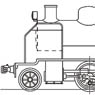 Katakami Railway Type C13 Initial Version Steam Locomotive (Unassembled Kit) (Model Train)