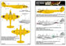 1/72 グロスターミーティア F4 [イギリス空軍 `The Yellow Peril`,`Forever Amber`/オランダ空軍 第323飛行隊/エジプト空軍 第20飛行隊] (デカール)