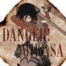 Attack on Titan Die-cut Sticker - DANGER! MIKASA (Anime Toy)