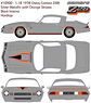 1978 Chevy Camaro Z/28 - Silver Metallic with Orange Stripes & Black Interior (Hardtop) (ミニカー)