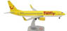 B737-800 TUIフライ `Yellow` ランディングギア/スタンド付き (完成品飛行機)