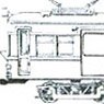 名鉄 800系 キット 2輛セット モ804 (戸袋窓木枠・桟あり) + ク2314 (ステップあり・戸袋窓木枠) 未塗装板状キット (2両セット) (組み立てキット) (鉄道模型)