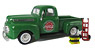 Ford F1 Pickup 1948 Green w/ Hand Cart Bottle Case (Diecast Car)