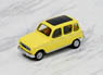 (HO) Renault R4 Folding Roof (Yellow) (Model Train)