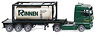 (HO) MAN TGX タンク セミトレーラートラック `Rinnen` (鉄道模型)