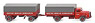 (HO) メルセデス・ベンツ L 6600 フラットベッドトレーラートラック `Spedition Gustav Mauler` (鉄道模型)