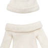 PNS Bonbon Knit Hat & Unwind Off Shoulder Knit Dress set (Off White) (Fashion Doll)