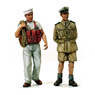 ITALIAN NAVY OFFICER AND SAILOR (2 Figures) (Plastic model)