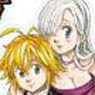 The Seven Deadly Sins (Original) Charapeta Meliodas/Elizabeth L Size (Anime Toy)