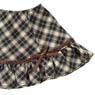 Komorebimori no Oyofukuyasan [PNS Ribbon Ruffle skirt] (Brown x Beige Plaid) (Fashion Doll)