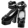 BlackRavenClothing Strappy Shoes (Black) (Fashion Doll)