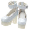 BlackRavenClothing Strappy Shoes (White) (Fashion Doll)