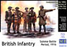 British Infantry Unit (5 Figures) - Battle of the Somme 1916 WWI (Plastic model)