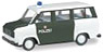 (HO) フォード トランジット バス `Police Department Hamburg` (鉄道模型)