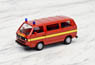 (HO) VW T3 バス `fire department` (FEUERWEHR＝消防署) (鉄道模型)