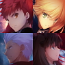 「Fate/stay night [UBW]」 B2クリアポスター 「セイバー組＆アーチャー組」 （キャラクターグッズ）