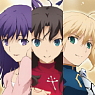 「Fate/stay night [UBW]」 B2クリアポスター 「凛・セイバー・桜」 （キャラクターグッズ）