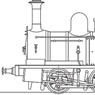 16番(HO) 鉄道院 ナスミスウィルソン 1100形 蒸気機関車 (ストレートタイプ) (組み立てキット) (鉄道模型)