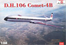 デハビランドDH-106 コメット4Bジェット旅客機-英国欧州航空 (プラモデル)
