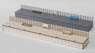 1/80(HO) HO Scale Size `Wooden Kit` Eco Platform 40 (One Side Type) Intermediate Extension Unassembled Kit (Unassembled Kit) (Model Train)