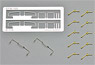Three Kinds of Parts Set for Electric Locomotive Type EF65-1000 (for 1-Car) (Model Train)