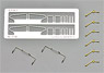 Three Kinds of Parts Set for Electric Locomotive Type EF81 (for 1-Car) (Model Train)