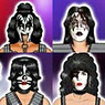 KiSS/ Alive 2 3.75 Inch Action Figure Series 1 : 4 kinds set (Completed)
