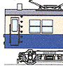J.N.R. KUMONI83-814~817 (Low Roof, Shingle Pantograph, Morioka Factory) (Single Pantograph/Square Window Type) Body Kit (1-Car Unassembled Kit) (Model Train)