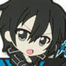 Pikuriru! Sword Art Online Rubber Mobile Stand Kirito Black Swordman ver. (Anime Toy)