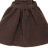 Komorebimori no Oyofukuyasan [Picco D Blouse & Salopette Skirt] Set (Brown Stripe & Brown) (Fashion Doll)