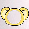 Cardcaptor Sakura Chara Button Seal CCS-14A Kero-chan (Anime Toy)