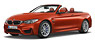 BMW M4 カブリオ　サヒールオレンジ LHD (ミニカー)