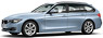 BMW F31 3er ツーリング リキッドブルー LHD (ミニカー)