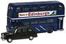 (OO) Scotland Bus & Taxi (2 Cars Set) (Model Train)