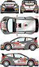 フォード フィエスタ RS WRC 2015モンテカルロラリー カーNo.16 (デカール)