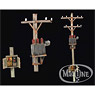 Utility Pole & Transformer Set (Plastic model)