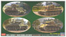 Tiger I & Panther G VS M4A4E8 Shaman & M24 Chaffee `Rhine Breakthrough Strategy` (Set of 4) (Plastic model)