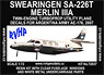 Swearingen SA-226T Merlin IIIA (Twin Engine Turboprop Utility Plane Decals for Argentina Army AE-176,2007) (Plastic model)